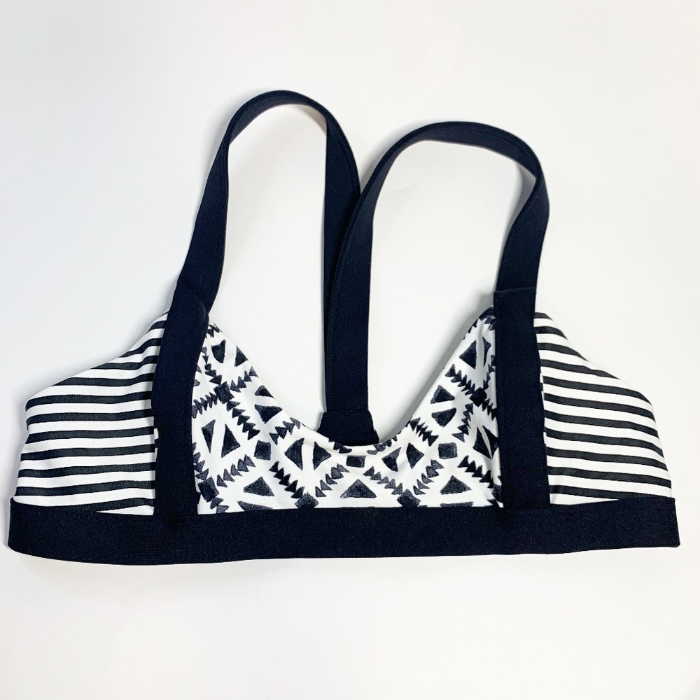 RIP CURL Black & White Bikini Top